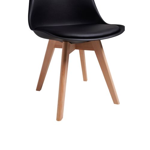 Chaises De Salle à Manger Scandinave, Chaise De Bureau Rétro, Noir, Lot De 6