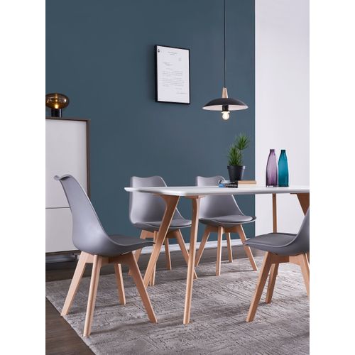 Chaises De Salle à Manger Scandinave, Gris, Lot De 6