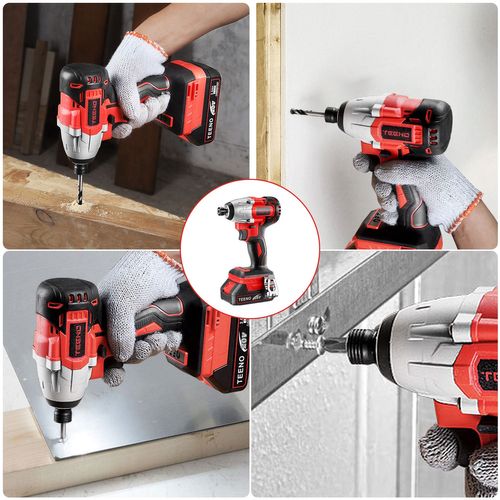 Perceuse Visseuse Perceuse à Percussion, 100nm, 2 Batterie 2.0ah