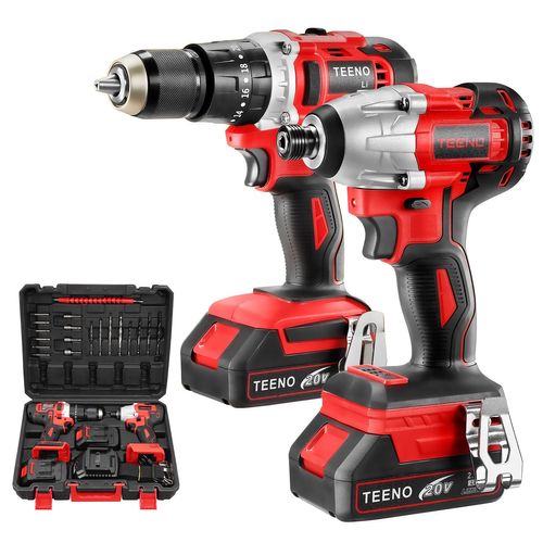 Perceuse Visseuse Perceuse à Percussion, 100nm, 2 Batterie 2.0ah