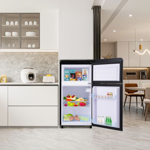 Réfrigérateur Rétro à Double Porte Supérieur Et Inférieur, 72 Litres