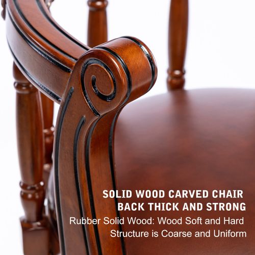 Tabourets De Bar En Cuir Vachette Pivotants 360° Avec Dossier, Bois Ivoire