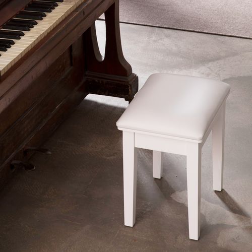 Tabouret De Piano Moderne Rembourré, Siège Carré Pour Maquillage, Ottomane Confortable
