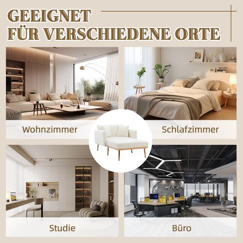 Fauteuil Moderne Relax Inclinable 3 Positions, Convertible En Lit, Tissu Peluche