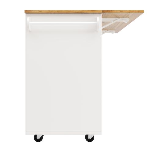 Îlot De Cuisine Noir Avec Plateau Rabattable, Rangement Modulable Et Roulettes, 137×40×95,6 cm