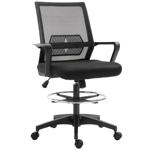 Chaise De Bureau Ergonomique à Filet, Avec Repose-pieds Réglable Et Dossier Basculant