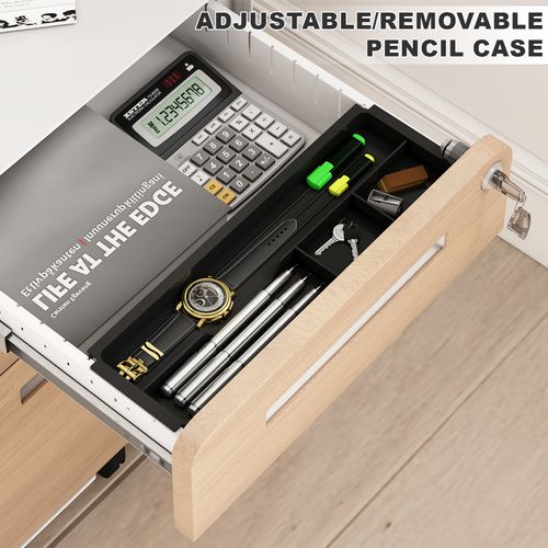 Caisson Mobile 3 Tiroirs En Métal Blanc Avec Roulettes Et Serrure