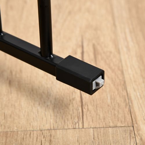 Parc Modulable Pliable 2-en-1 Avec Porte Pour Chiots Petits Et Moyens, Métal Noir