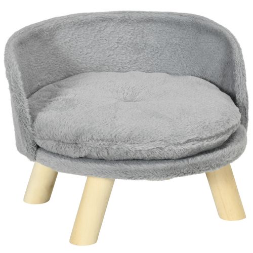 Canapé Pour Chien Et Chat Gris Avec Coussin Lavable Et Pieds Antidérapants