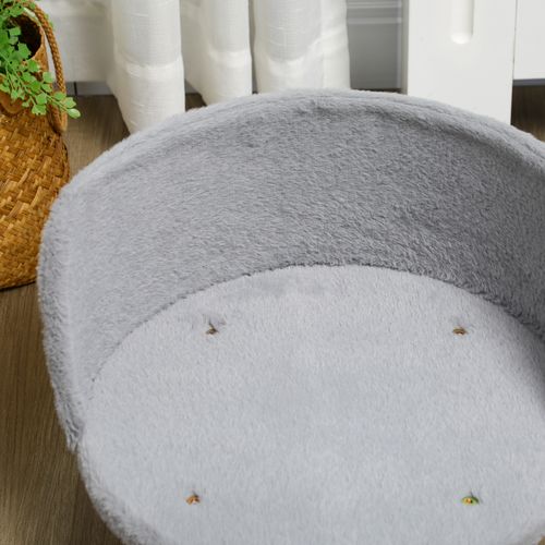 Canapé Pour Chien Et Chat Gris Avec Coussin Lavable Et Pieds Antidérapants