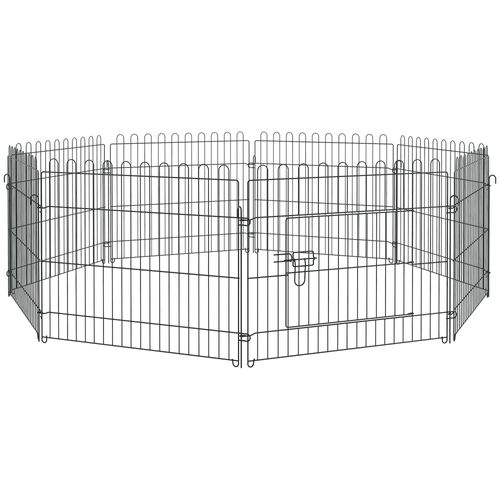 Parc Modulable Pour Chiots En Métal Inoxydable, 5 Tailles, 71x61 Cm