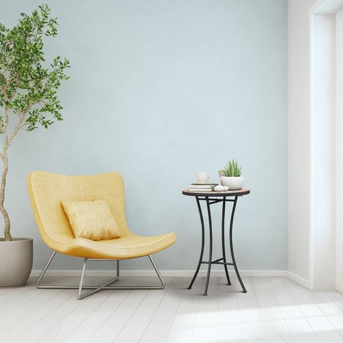 Table De Jardin Ronde En Métal Ø35,5 Cm Pour Jardin Et Terrasse