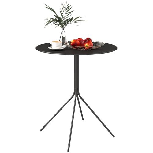 Table De Jardin Pliante Ronde Ø60 Cm En Acier Pour Terrasse Et Balcon