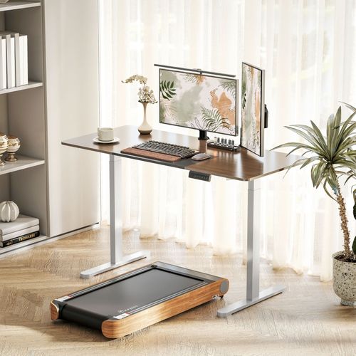 Bureau Réglable En Hauteur Électrique, Double Moteur, Mémoire 3 Positions, Blanc