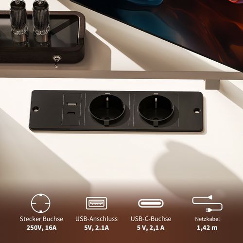 Bureau Gaming En L 137 X 140 X 139,5 Cm Avec Étagères Et Station De Charge, Blanc