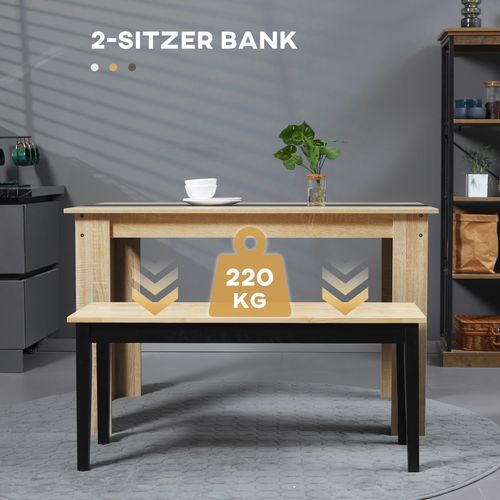 Banc 2 Places En Pin Naturel Pour Cuisine Et Salon 220 Kg