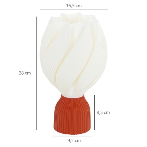 Lampe De Table LED 3d Style Fleur, Abat-jour Décoratif, Blanc