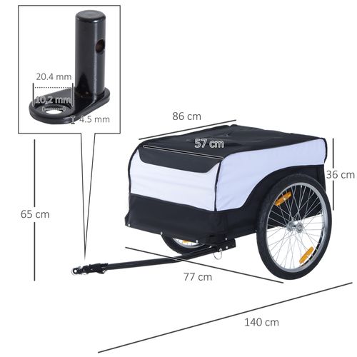 Chariot Pliable De Transport Jardin 40 Kg Acier Et Tissu Oxford