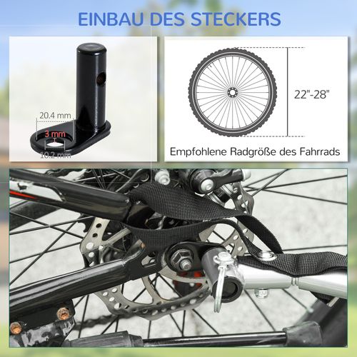 Remorque Vélo Cargo Pliable 40 Kg Noir Et Rouge, Robuste Et Pratique