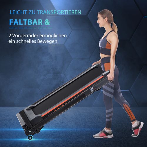 Tapis De Course Pliable 1-6 Km/h Avec Écran LCD Et Télécommande