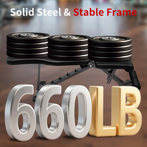 Banc De Musculation Pliable Ajustable Pour Exercices Complets Du Corps