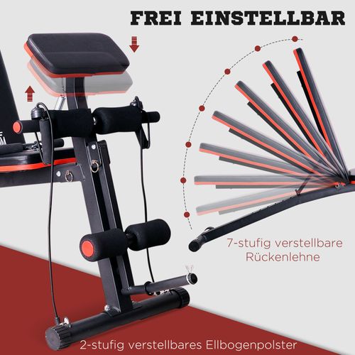 Banc De Musculation Multifonction Avec Station De Force Et Ressorts