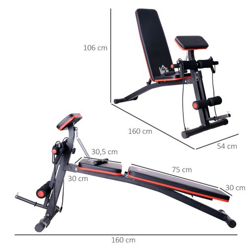Banc De Musculation Multifonction Avec Station De Force Et Ressorts