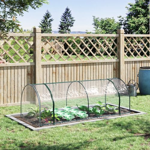 Serre De Jardin Avec Porte 250x100x80 Cm En Acier Et Pvc, Mini Serre