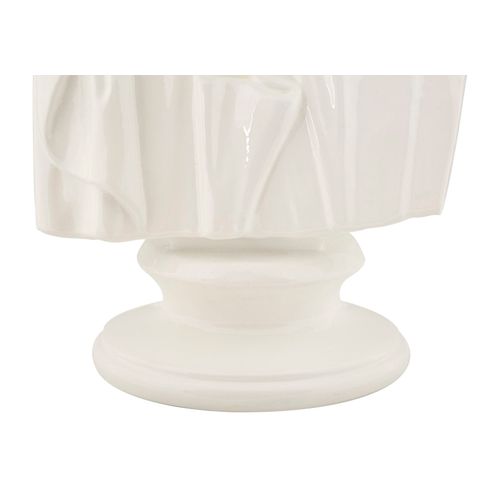 Buste Décoratif Sage Blanc Représentant Un Vieil Homme 25 Cm