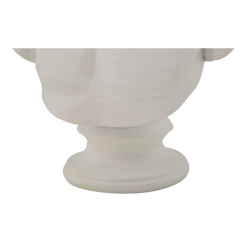 Buste Décoratif Centurion Blanc Style Renaissance 25 Cm