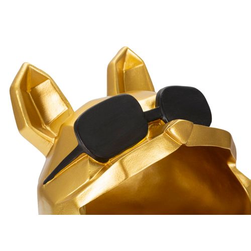 Figurine Chien Cartoon Avec Lunettes Pour Salon Ou Bureau 23,5 Cm