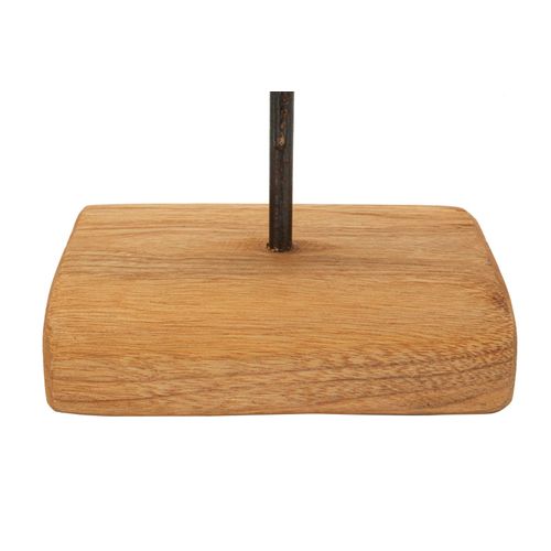 Sculpture Ronde En Teck Recyclé 28x10x38 Cm