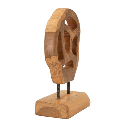 Sculpture En Teck Recyclé Lubang 18x10x27 Cm