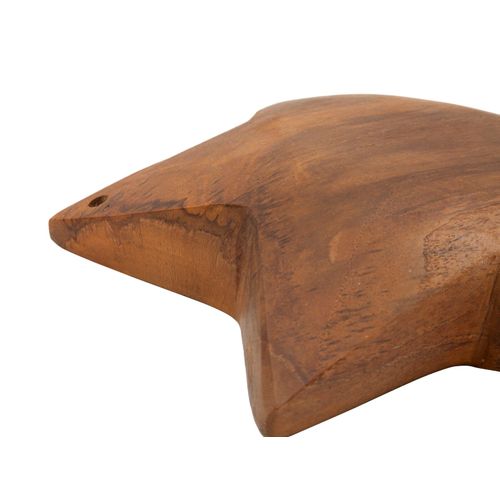 Sculpture Étoile En Teck Recyclé Ø19x5 Cm