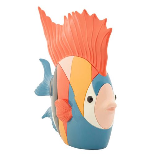 Sculpture Poisson Rubic Multicolore 28x8x25 Cm