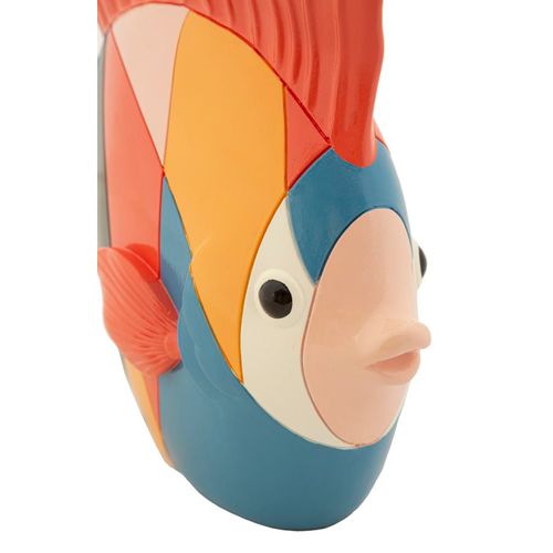 Sculpture Poisson Rubic Multicolore 28x8x25 Cm