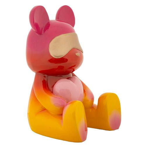 Ourson Assis Rainbow Multicolore 21,5 X 20,5 X 32 Cm