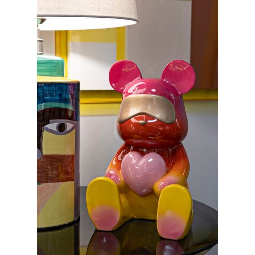 Ourson Assis Rainbow Multicolore 21,5 X 20,5 X 32 Cm