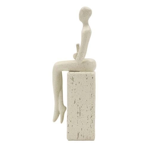 Statuette Single Stons Lecture Et Méditation 6,5 X 8,5 X 24 Cm