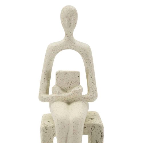 Statuette Single Stons Lecture Et Méditation 6,5 X 8,5 X 24 Cm