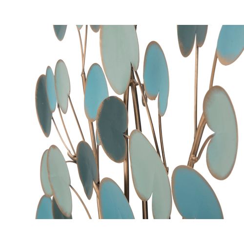 Décoration Murale 3d En Métal Représentant Un Pommier, Argenté, 89 X 2,5 X 90 Cm