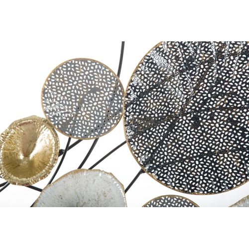 Panneau Mural Métal Abstrait Grid 135x69 Cm, Style Industriel 3d