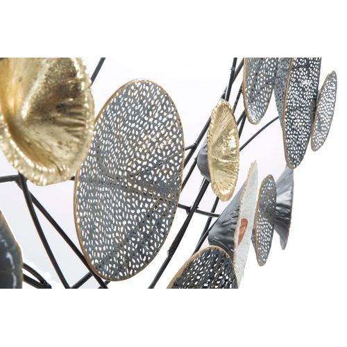 Panneau Mural Métal Abstrait Grid 135x69 Cm, Style Industriel 3d