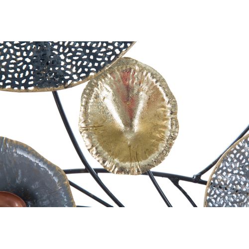 Panneau Mural Métal Abstrait Grid 135x69 Cm, Style Industriel 3d