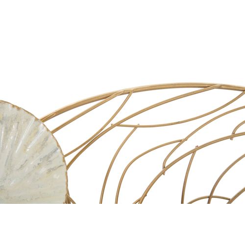 Panneau Mural En Métal 3d Avec Feuilles, Effet Luxe, 124,5 X 9,5 X 55 Cm