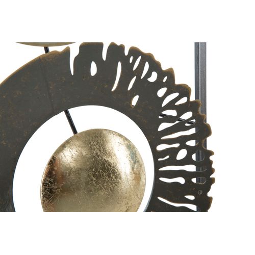 Panneau Mural Abstrait En Métal Forme Anneau 31 X 3 X 89,5 Cm