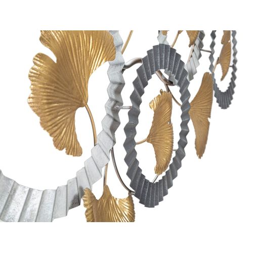 Panneau Mural En Métal Motif Naturel 3d, 127,5 X 44,5 Cm