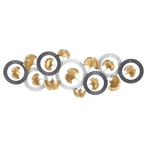 Panneau Mural En Métal Motif Naturel 3d, 127,5 X 44,5 Cm