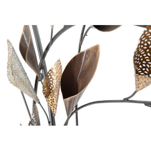 Panneau Mural En Fer Ramo 115,5x65 Cm Motifs Nature 3d