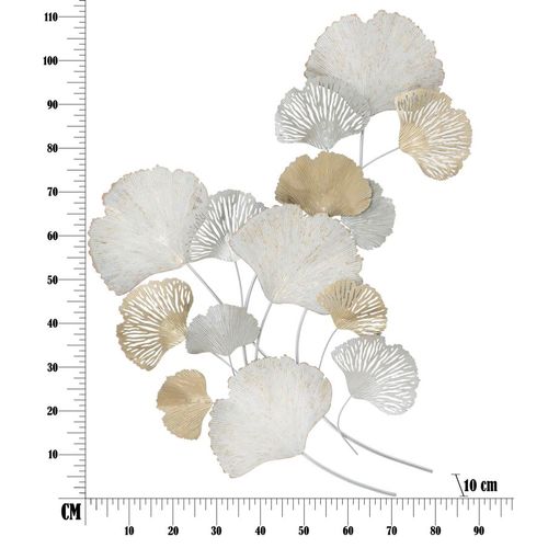 Panneau Mural En Fer Silvy 85,5x113 Cm Motifs Nature 3d